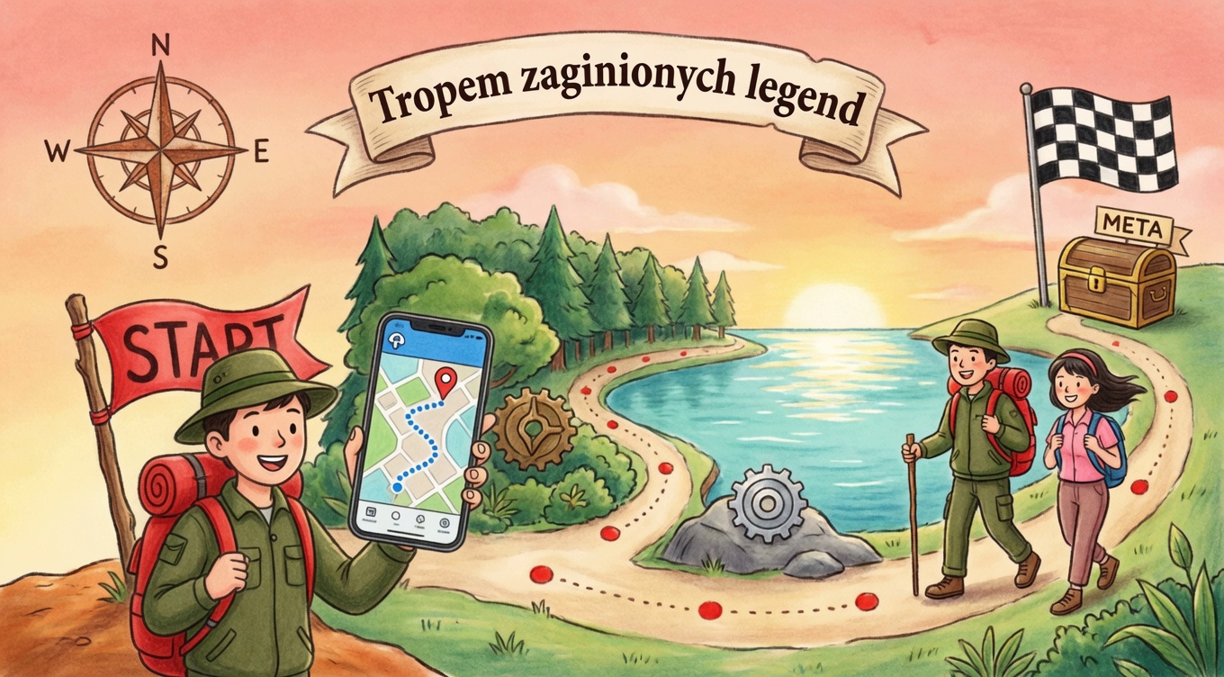 Mapa gry terenowej - Tropem zaginionych legend